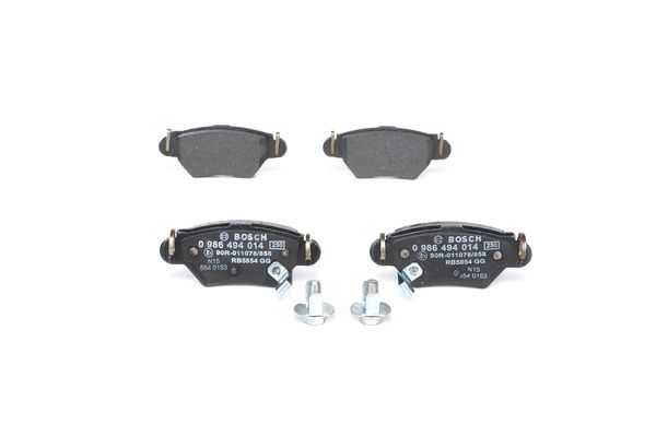Bosch BP246 Diskli fren balatası seti; arka