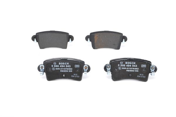 Bosch BP391 Diskli fren balatası seti; arka