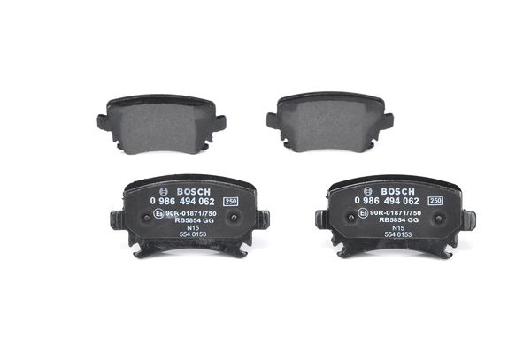 Bosch BP2700 Diskli fren balatası seti; arka