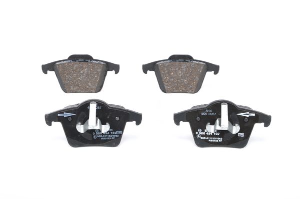 Bosch BP1012 Diskli fren balatası seti; arka