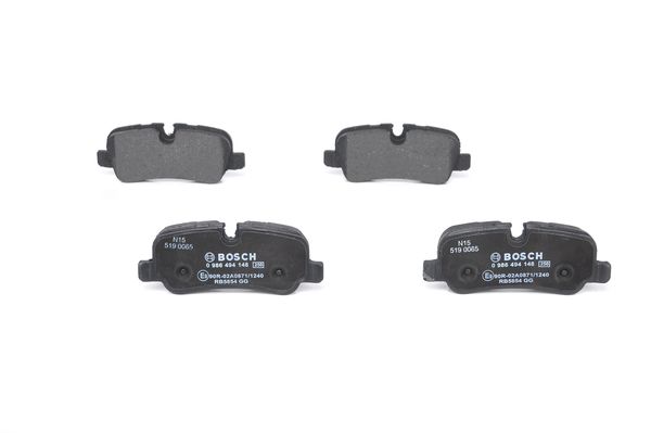 Bosch BP1059 Diskli fren balatası seti; arka