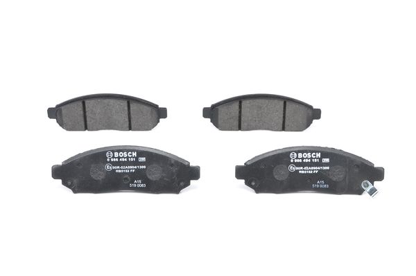Bosch BP1062 Diskli fren balatası seti; ön