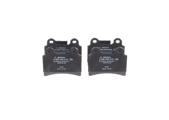 Bosch BP1146 Diskli fren balatası seti; arka