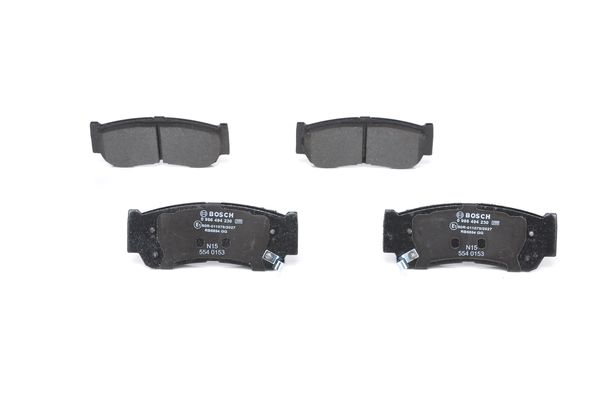 Bosch BP1165 Diskli fren balatası seti; arka