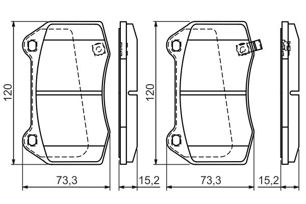 Bosch BP1312 Diskli fren balatası seti; ön