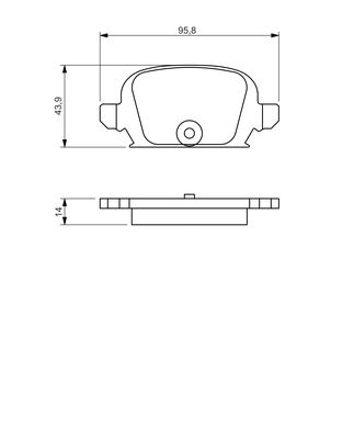 Bosch BP1247 Diskli fren balatası seti; arka