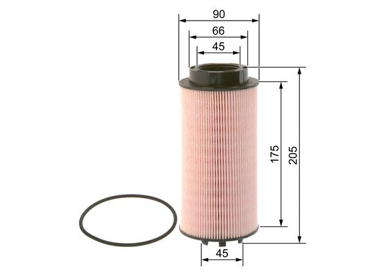 Bosch NM 013 Grey Line yakıt filtresi elemanı