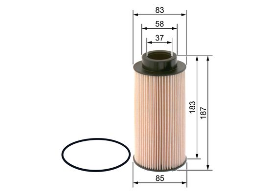 Bosch NM 014 Grey Line yakıt filtresi elemanı