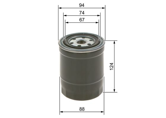 Bosch NM 018 Grey Line yakıt filtresi değiştirme kutusu