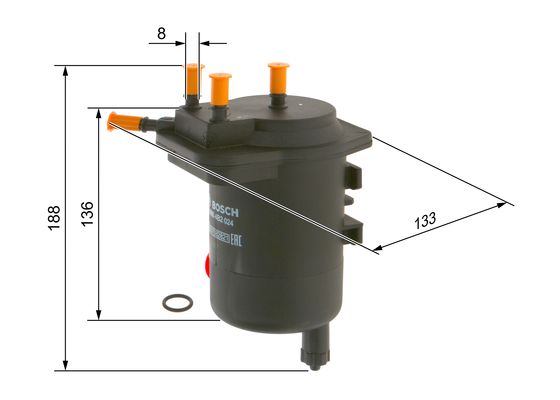 Bosch NM 024 Grey Line yakıt hattı filtresi