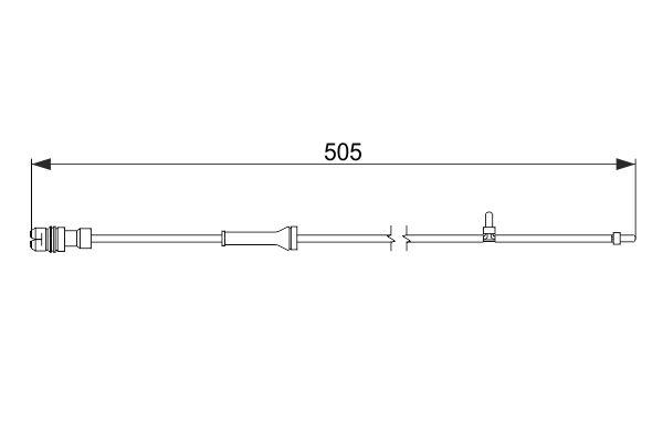 Bosch AP242 Arka balata aşınması ikaz kontağı