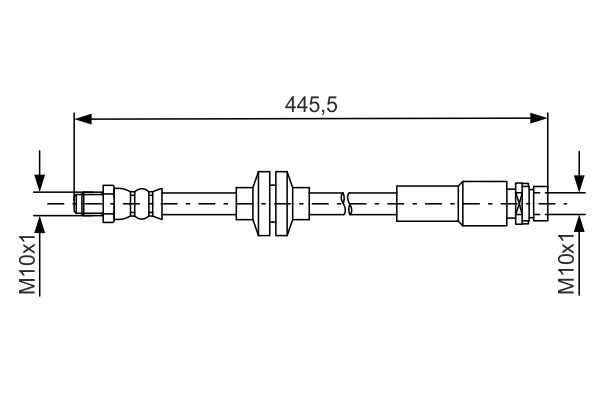 Bosch BH1552 Fren boru hortumu; Arka