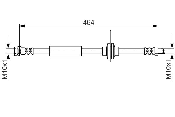 Bosch BH1586 Fren boru hortumu; Arka