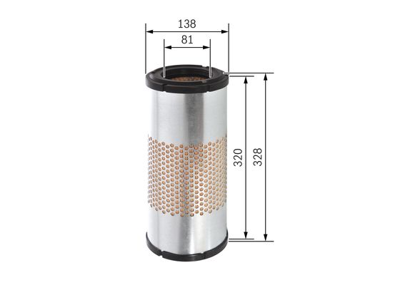 Bosch S 0317 Hava filtresi elemanı, Motor