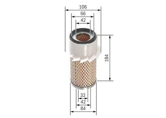 Bosch S 0337 Hava filtresi elemanı, Motor