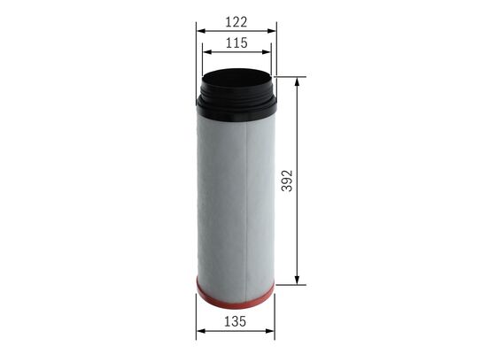 Bosch S 0643 Hava filtresi güvenlik kartuşu, motor