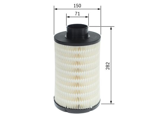 Bosch S 1816 Hava filtresi elemanı, Motor